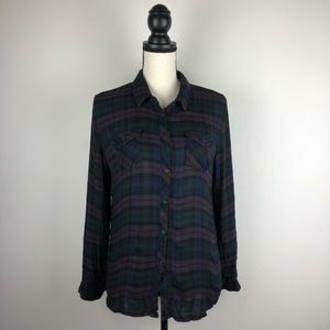 Romeo +Juliet Couture Plaid Shirt